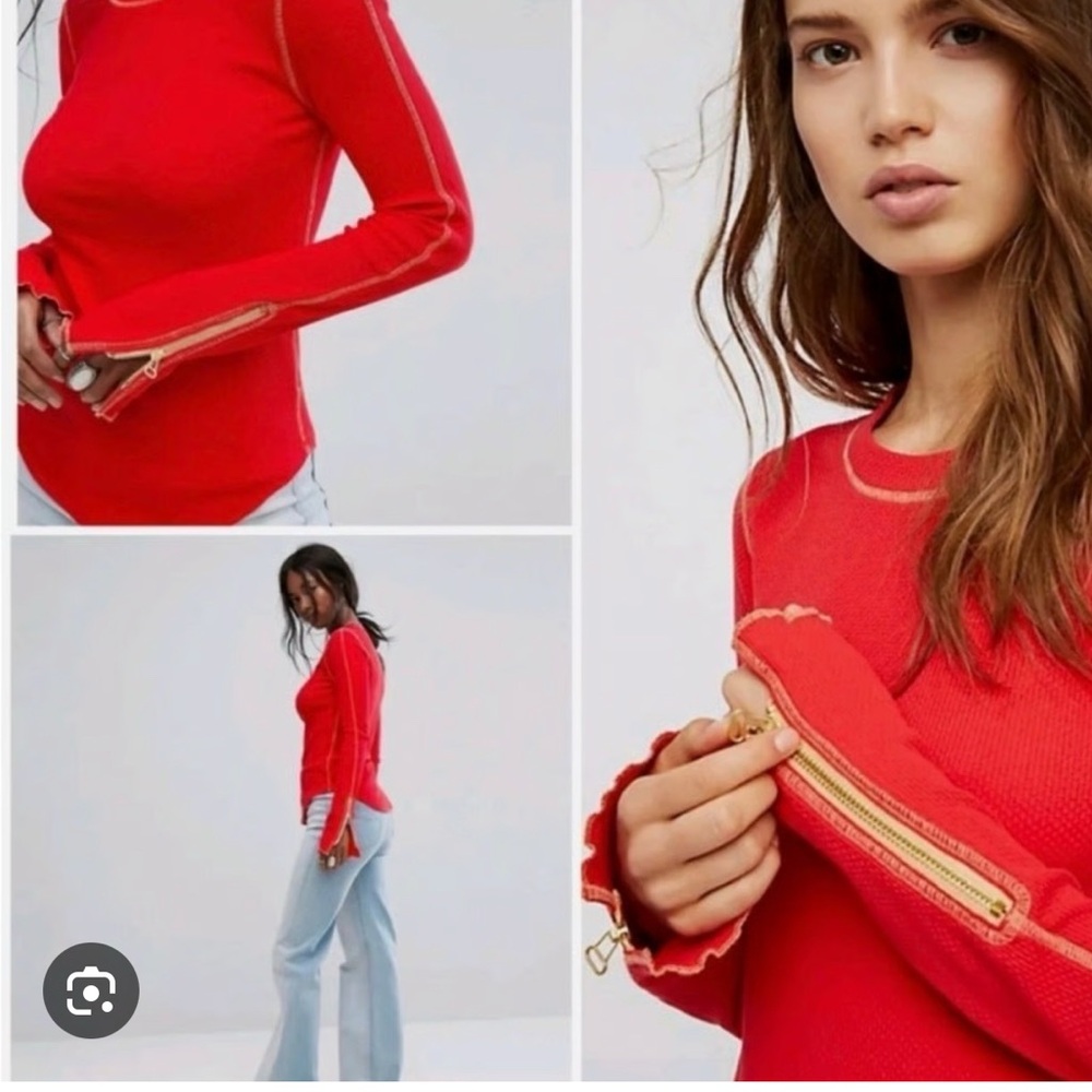 Free People Zip It Cuff Thermal